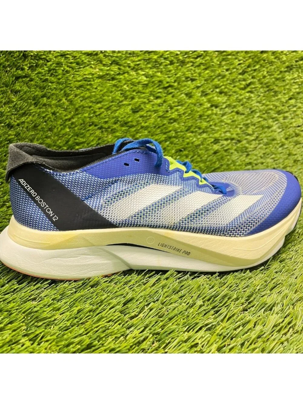 Adidas Adizero Boston 12 Womens Size 7.5 Blue Athletic Running Shoes Sneakers